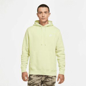 Nike Sportswear Club Fleece Hoodie Limelight Yellow Size Medium
